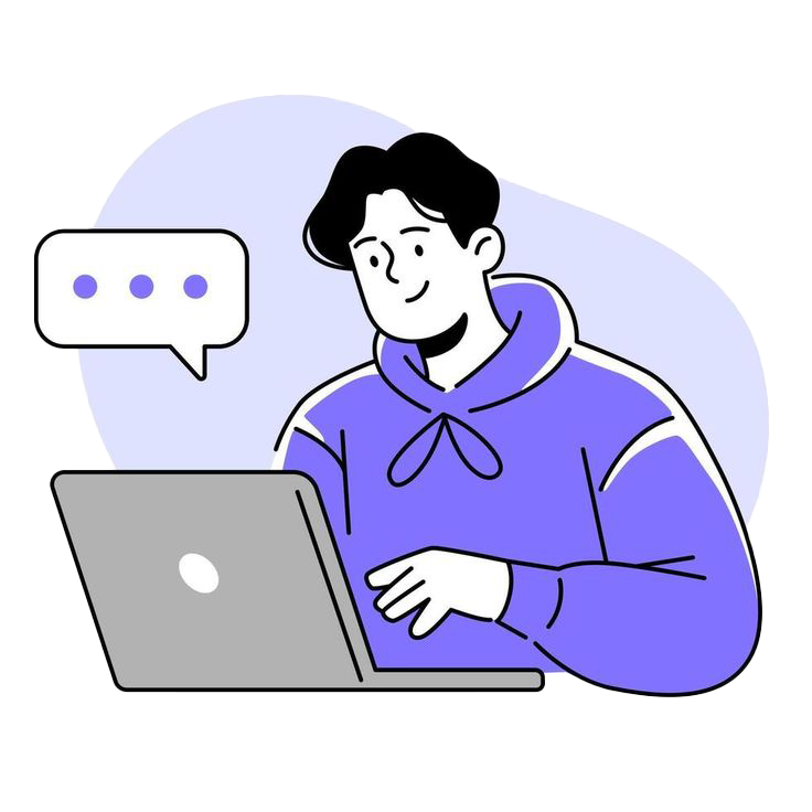 دانشجوی موفق آموزشگاه سرامد در حال کار با لپ‌تاپ و یادگیری مهارت‌های فنی حرفه‌ای برای ورود به بازار کار